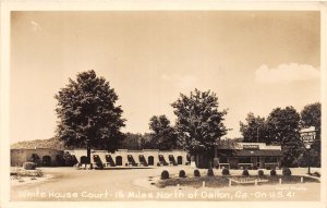 J45/ Dalton Georgia RPPC Postcard c1950s Cline White House Court  351