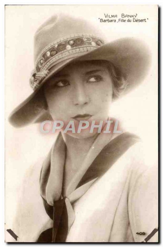 Postcard Modern Cinema Vilma Banky daughter Barbara desert