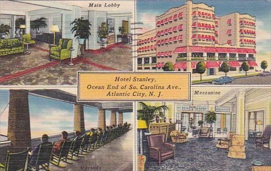 Hotel Stanley Ocean End Of South Carolina Avenue Atlantic City New Jersey 1951