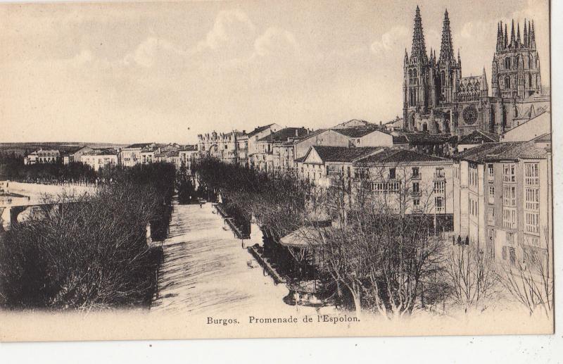 BF17488 burgos promenadede l espolon spain front/back image