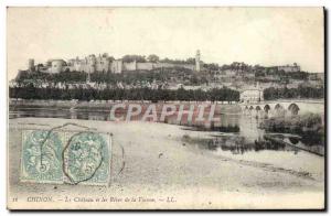 Old Postcard Chateau Chinon and the Banks of the Vienna