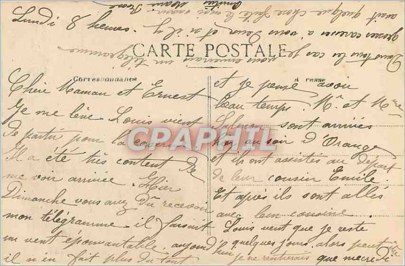 Old Postcard Marseille Fontaine Cantini