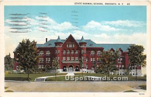 State Normal School - Oneonta, New York NY  