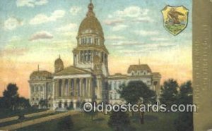 Springfield, Illinois, IL State Capital USA 1909 light wear postal used 1909,...