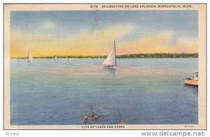 Sailboating On Lake Calhoun, Minneapolis, Minnesota, 30-40s