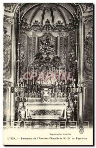 Lyon Postcard Old Shrine of & # 39ancienne chapel of Our Lady of Fourviere