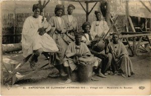CPA Expo de CLERMONT-FERRAND 1910 - Musiciens de Soudan (73006)