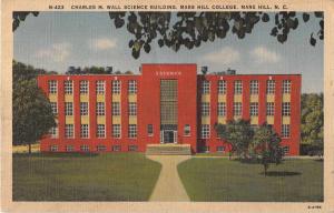 Mars Hill North Carolina Mars Hill College Science Building Postcard J51973