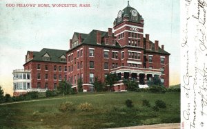 Vintage Postcard 1906 View of Odd Fellow's Home Worcester Massachusetts MA