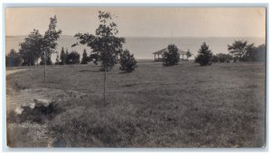 c1940s View City Park Chamber Commerce Penobscot Belfast ME RPPC Photo Postcard 