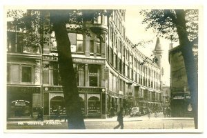 Gothenburg Sweden Street View Old Cars RPPC Real Photo Postcard