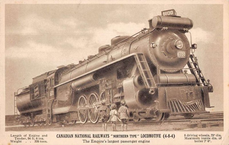 Canadian National Railways Northern Type Locomotive Train Engine PC AA44901