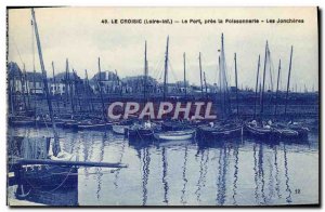 Old Postcard Croisic Port Near The Fishmonger The Charter Joncheres