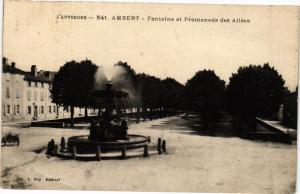 CPA L'Auvergne - AMBERT - La Fontaine des Allées (221469)