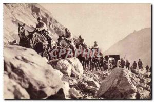 Old Postcard The Search D & # 39A Battery From Position In Mountain Army