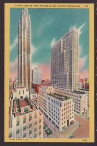 Fifth Avenue,Rockefeller Center,New York,NY Postcard 