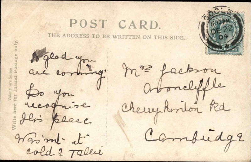 1904 Postcard Goole Yorkshire Lock Hill Harbor Pier