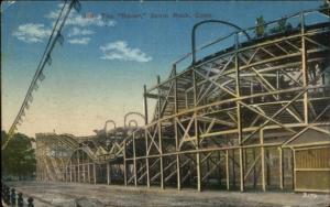 Savin Rock CT Racer Roller Coaster c1910 Postcard