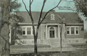 CU Williams Postcard Carnegie Public Library Charles City IA Floyd County