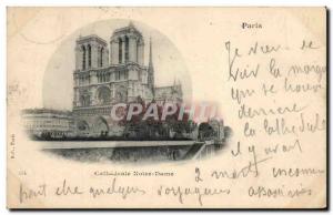 Paris - 4 - Cathedrale Notre Dame Old Postcard