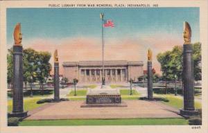 Indiana Indianapolis Public Library From War Memorial Plaza