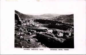 Greece Mycenae Royal Tombs Vintage RPPC C162