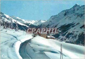 Modern Postcard La Rosiere Winter Sports partial line A Station View Mont Pourri