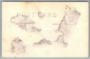 Postcard RPPC c1930s Maryland The Alleghenies From Table Rock Backbone Mt.