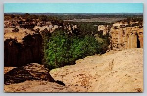 The Box Canyon Of El Morro In Arizona Vintage Unposted Postcard