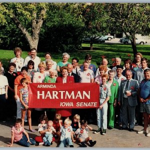 c1980s Iowa State Senator Arminda Hartman Campaign Postcard Council Bluffs A175