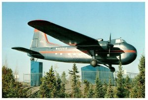 Wardair 170 Freighter 31 at Yellowknife Canada Airplane Postcard