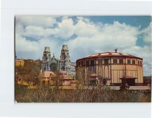 Postcard The Shrine and Cyclorama of Jerusalem Ste Anne de Beaupré Canada