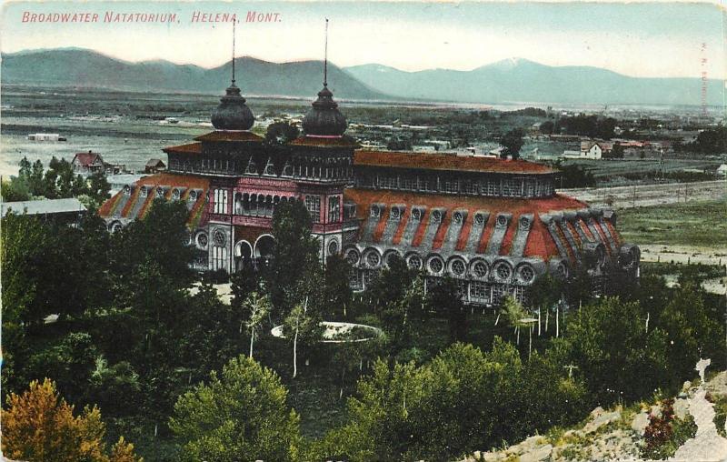 Vintage Postcard; Broadwater Natatorium, Helena, MT circa 1907