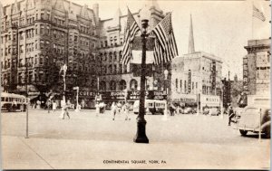 postcard PA - Continental Square, York, PA.