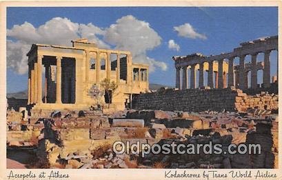 Acropolis at Athens Kodachrome by Trans World Airline Unused 