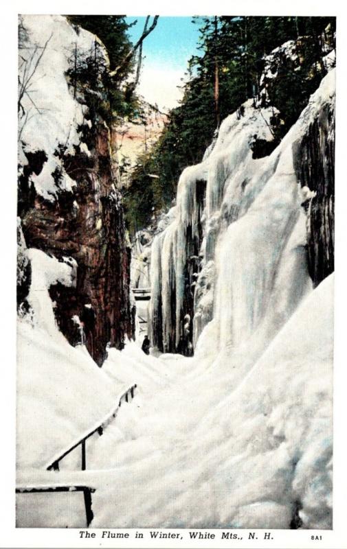 New Hampshire White Mountains The Flume In Winter