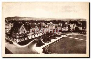 Cabourg Old Postcard Panorama and gardens