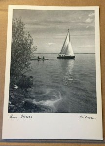 UNUSED POSTCARD ON THE WATER, PUBL. WALTER NIESSEN, GERMANY