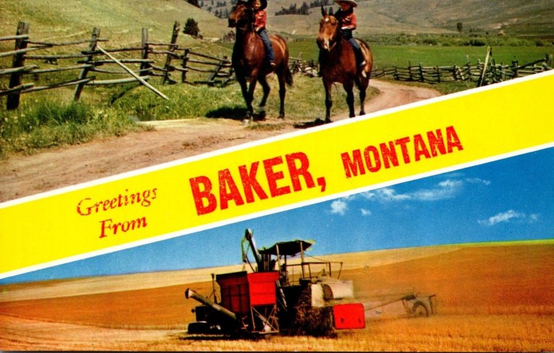 Montana Greetings From Baker