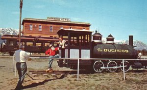 Vintage Postcard Carcross Yukon Territory Railroad Station White Pass Yukon