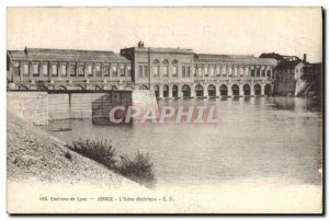 Old Postcard Electricity Surroundings of Lyon Jonnage Electric Factory