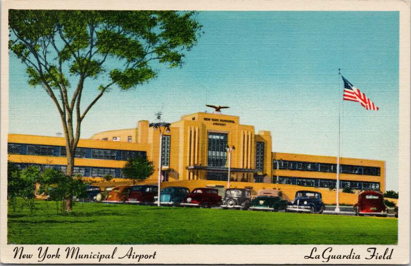 New York Municipal Airport La Guardia Field NY New York UNUSED Postcard E49