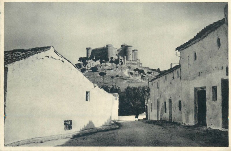 Postcard Spain Belmonte Cuenca Castle 