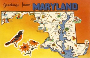 Maryland/MD Postcard, Greetings From Maryland,Old Line State