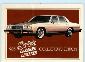 Advertising 1985 BUICK LeSABRE LIMITED Forestville MD 5.25x7 Oversize Postcard