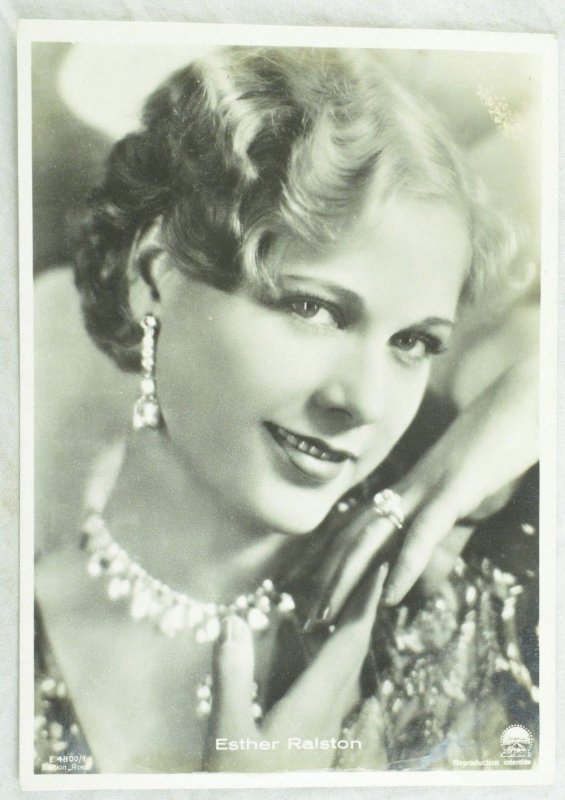 1930's RPPC Esther Ralston Movie Star Ross Verlag Dutch Real Photo Postcard P107