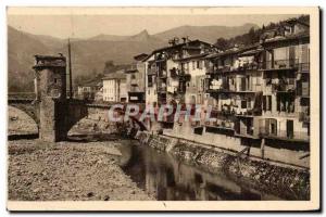 Sospel Old Postcard Old Houses on Bevera