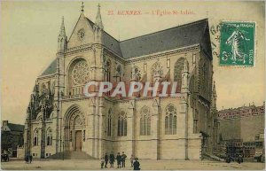 Postcard Old Rennes Church St Aubin