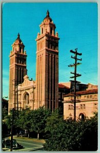 St James Cathedral Seattle Washington WA UNP Chrome Postcard G4