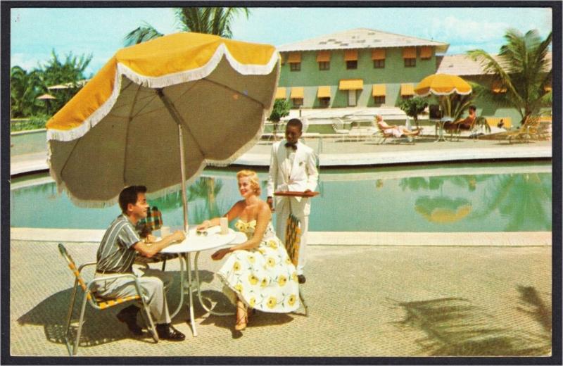 Haiti Port-au-Prince Paul Weesner's Riviera Hotel Pool 1950s-1960s Postcard